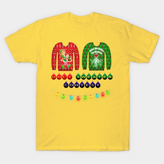 Christmas Ugly Sweater Contest T-Shirt by holidaystore